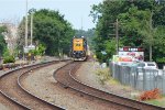 Switched tank cars and westbound